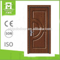 Últimos diseños mdf pvc puerta de madera recubierta puertas de madera baratas